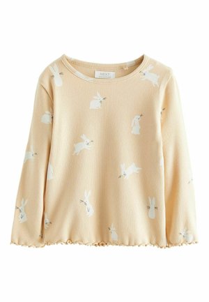 LONG SLEEVE RIB (3MTHS-8YRS) - Top s dlouhým rukávem - yellow bunny