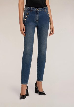 Motivi KENDALL CON BOTTONI - Vaqueros slim fit - blu