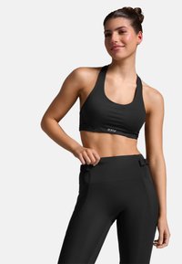 2XU - AERO IMPACT - Medium support sports bra - black silver reflective Thumbnail Image 1