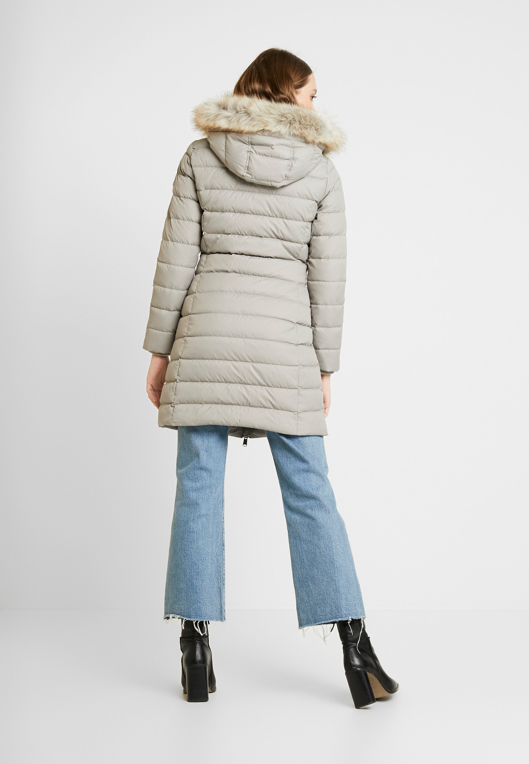 tommy jeans hooded long coat