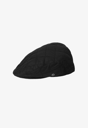 PUFFER FLATCAP - Megzta kepurė - black