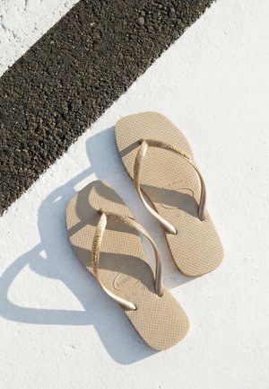 Havaianas, SLIM SQUARE SPARKLE - Chanclas de dedo - sand grey