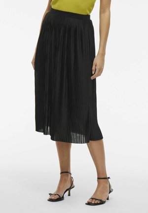 VILA MIDI - A-line skirt - black