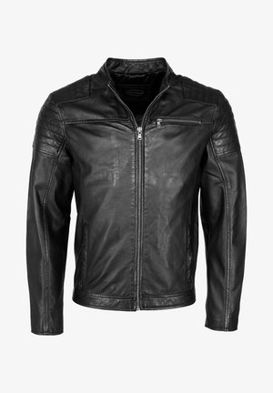 Leren jas - black