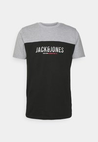 Jack & Jones JJEDAN BLOCKING TEE O NECK - T-shirt con stampa - black