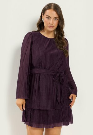 Yours Clothing, PLUS SIZE MINI DRESSES - Robe de soirée - purple