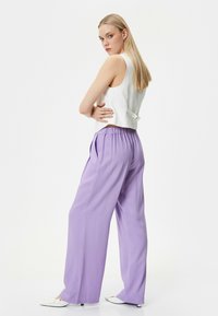 Koton POCKET DETAIL WIDE LEG  - Broek - lilac