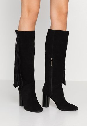 Laarzen met hoge hak - black