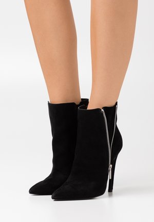 LEATHER - Botki na obcasie - black