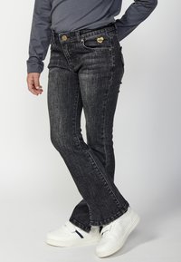 Koroshi Bootcut farmer - black denim
