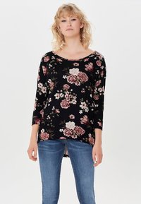 ONLY ONLELCOS AOP JRS NOOS - Long sleeved top - black