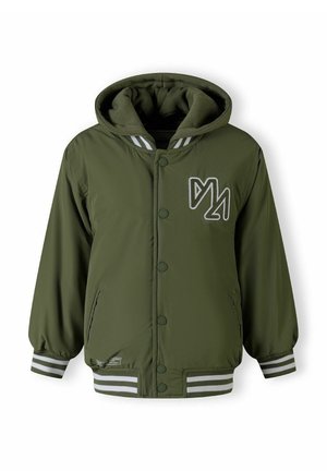 DETACHABLE HOOD AND FRONT POCKETS - Light jacket - khaki