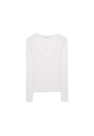 SEAMLESS - Maglietta a manica lunga - white