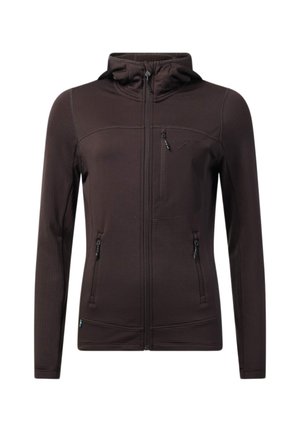 Swedemount, TRONDHEIM MIDLAYER FULL ZIP HOOD W - Veste de survêtement - dk.brown