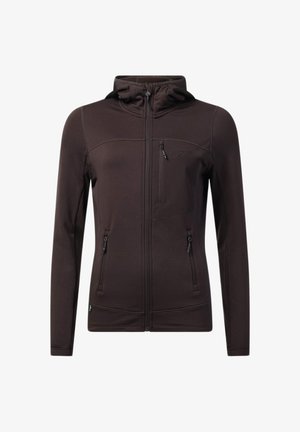 Swedemount, TRONDHEIM MIDLAYER FULL ZIP HOOD W - Veste de survêtement - dk.brown