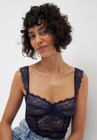 NA-KD Korsett - dark blue