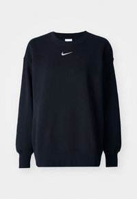LONG CREW - Mikina - black/sail