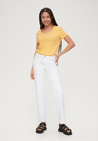 QS O SHAPE - T-shirt basique - zitrone