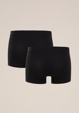 Sorte bomuldsboksershorts med en glat talje, en tætsiddende pasform og et sømløst design med en lille udskæring bagpå.