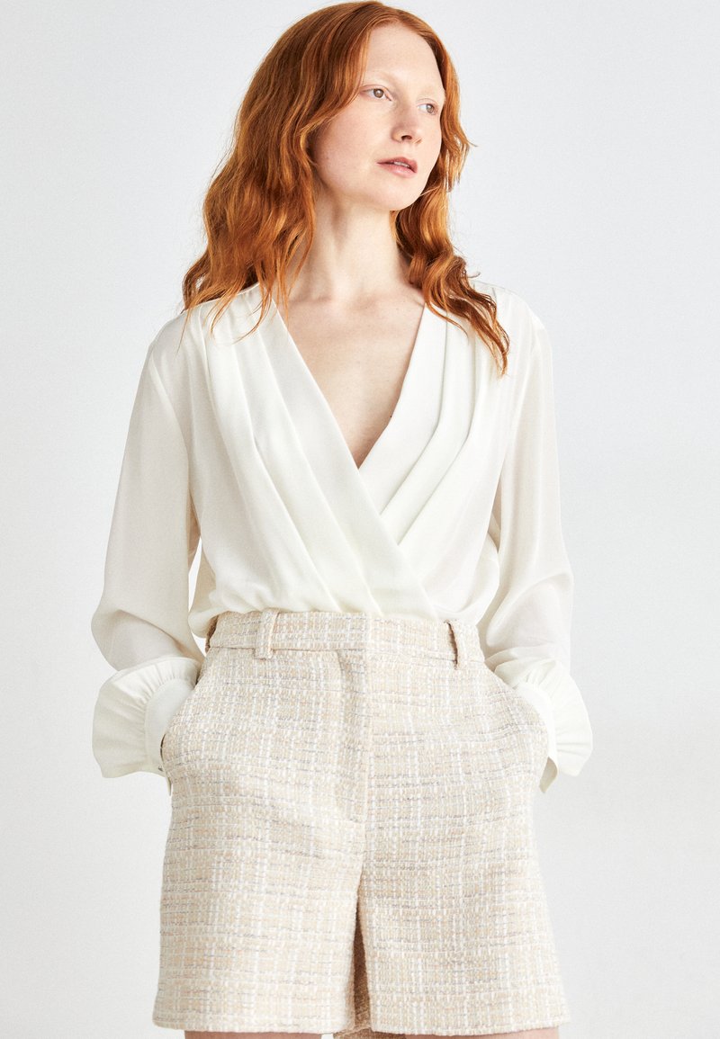 BOSS BITOCA - Blus - open white