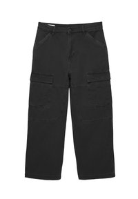 BAGGY - Pantaloni cargo - black