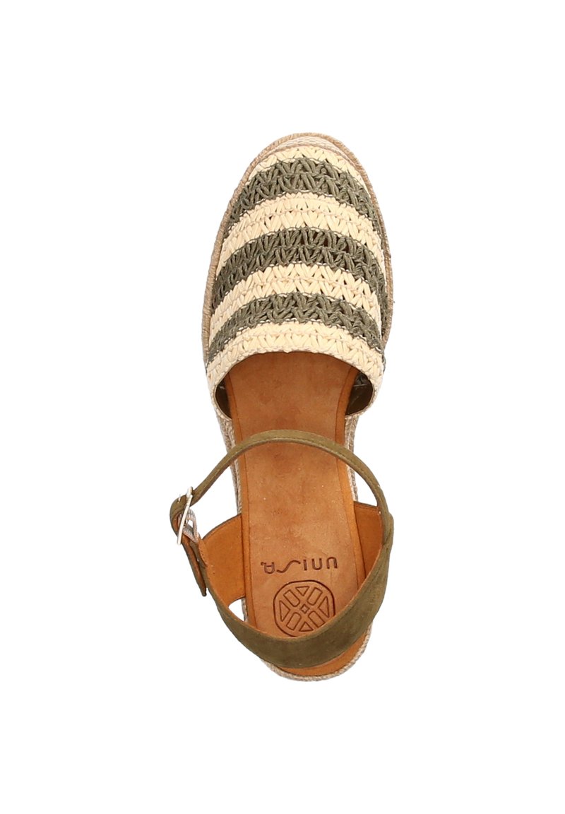 Damen Halbschuhe | Unisa Keilsandalette grün gelb/grün - YS72680 Damen Halbschuhe | Unisa Keilsandalette grün gelb/grün - YS72680