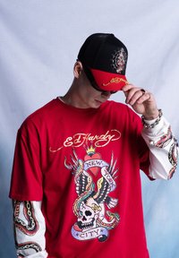 Ed Hardy - BEAUTIFUL-BUT-DANGEROUS  - Cap - black black Thumbnail Image 1
