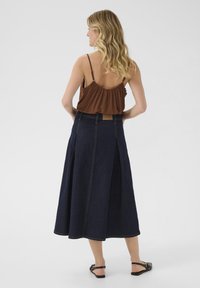 Cream ROBINA  - Jeanskjol - chicago rinse blue denim tobac
