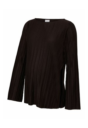 MAMALICIOUS, BLOUSE REGULAR FIT ROUND NECK TOP - Camicetta - chocolate torte