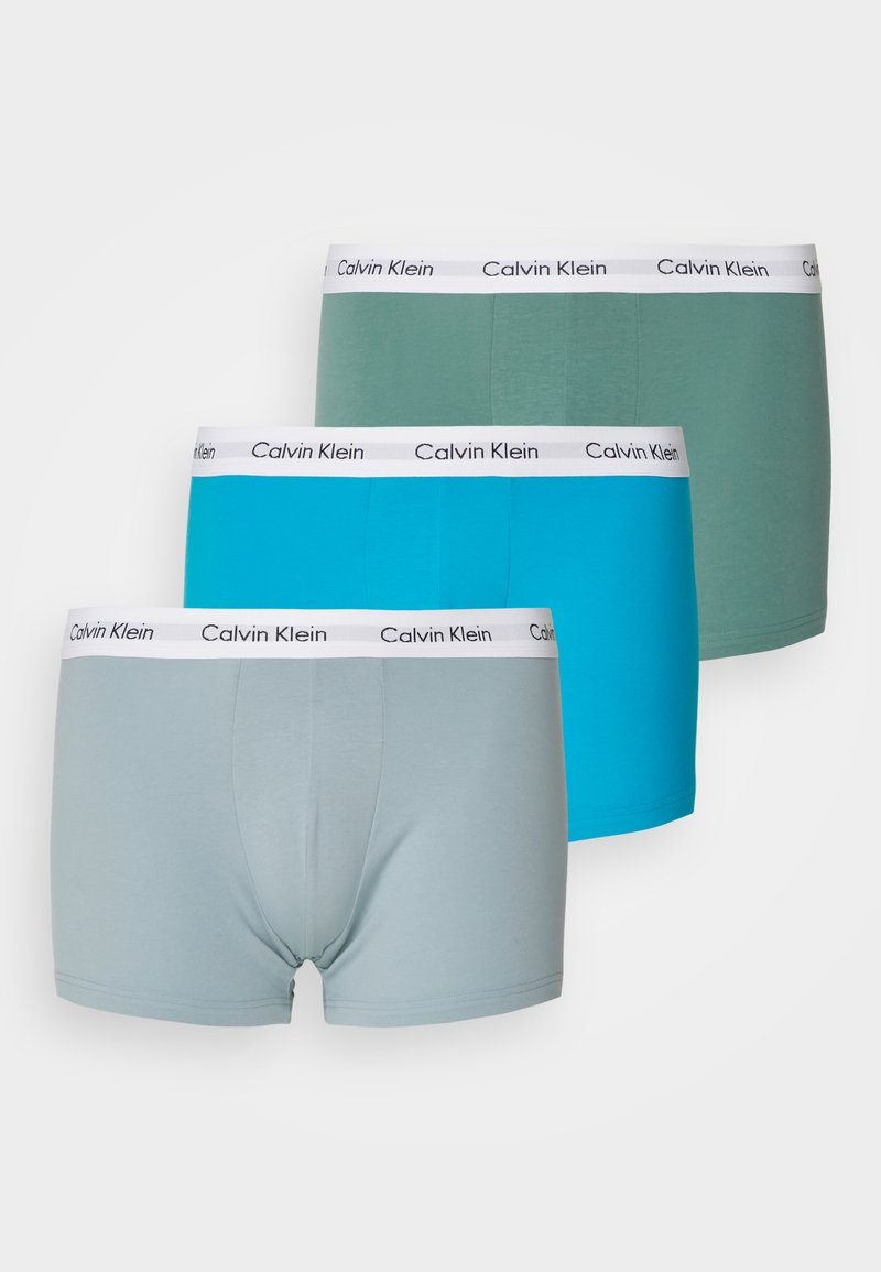 Calvin Klein Underwear LOW RISE TRUNK PLUS SIZE 3 PACK Onderbroeken vivid blue/arona/sage