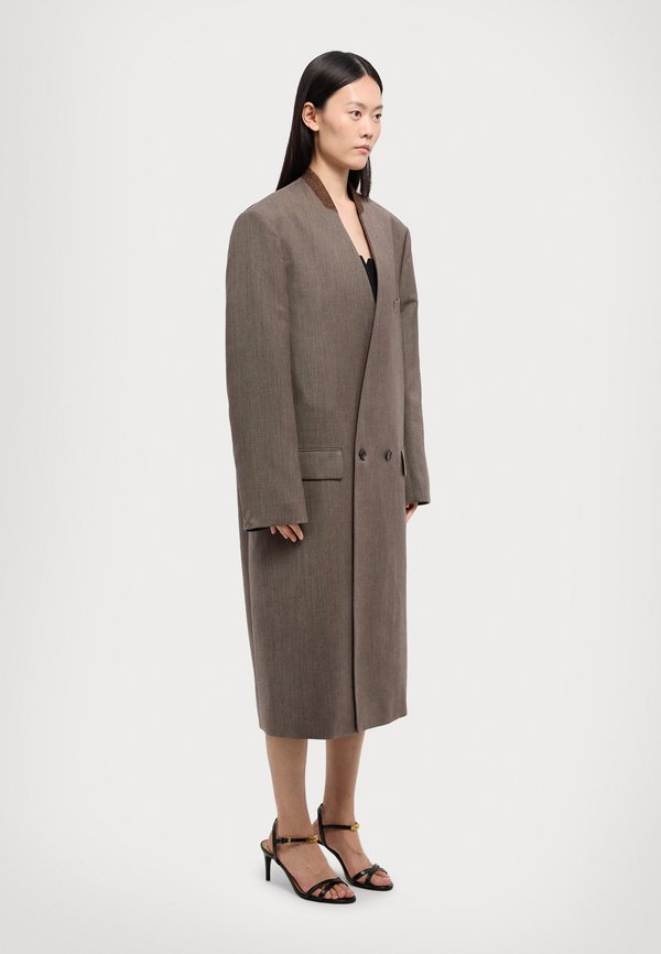 CAPOSPALLA LUNGO - Classic coat - fantasia marrone