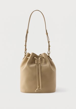 HERA BUCKET - Bolso de mano - sabbia/gold-coloured