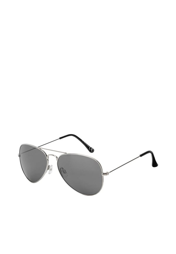 PILOTEN MIT RAHMEN - Sonnenbrille - schwarz silber