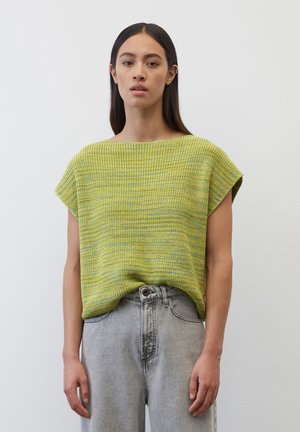 Print T-shirt - multi lime green