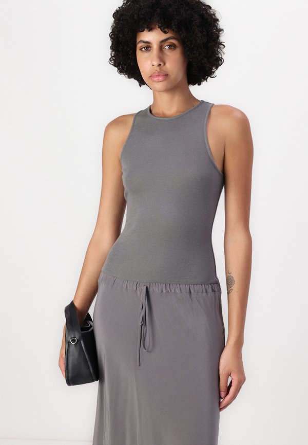 SOLA RACER DRESS - Maxi dress - charcoal3