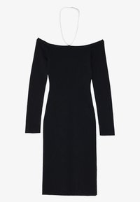 Strikket kjole - black/silver