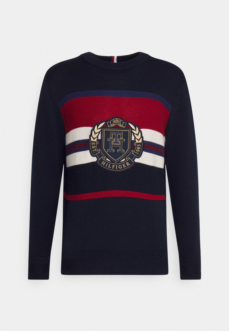 Tommy Hilfiger SEASONAL CREST CREW NECK Jumper desert sky/dark blue