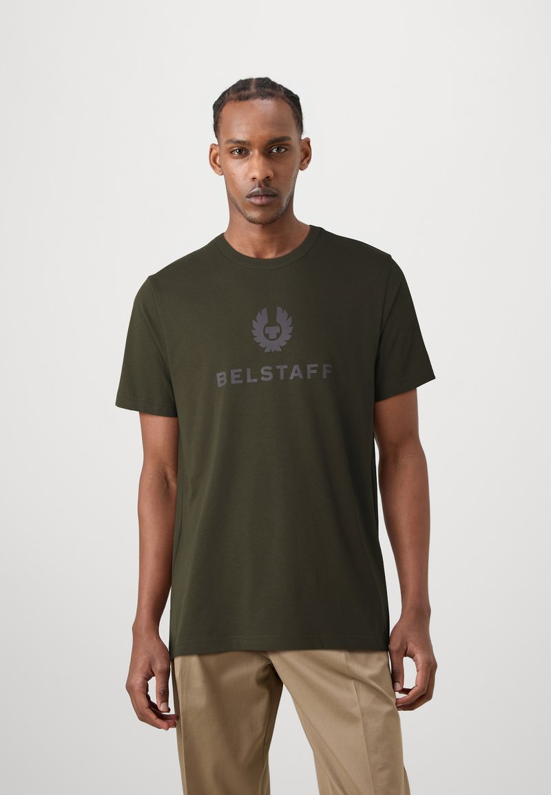 Belstaff SIGNATURE - Marškinėliai su spaudiniu - tile green