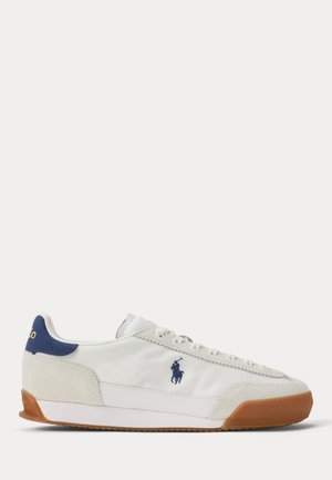 Polo Ralph Lauren, LEATHER SUEDE LOW TOP SNEAKER - Tenisky - white/navy