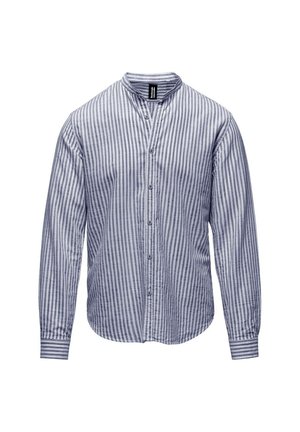IN  A RIGHE CON COLLO ALLA COREANA - Shirt - navy blue