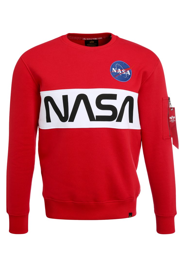 Alpha Industries NASA INLAY Sweater speed redRood Alpha Industries NASA INLAY Sweater speed redRood