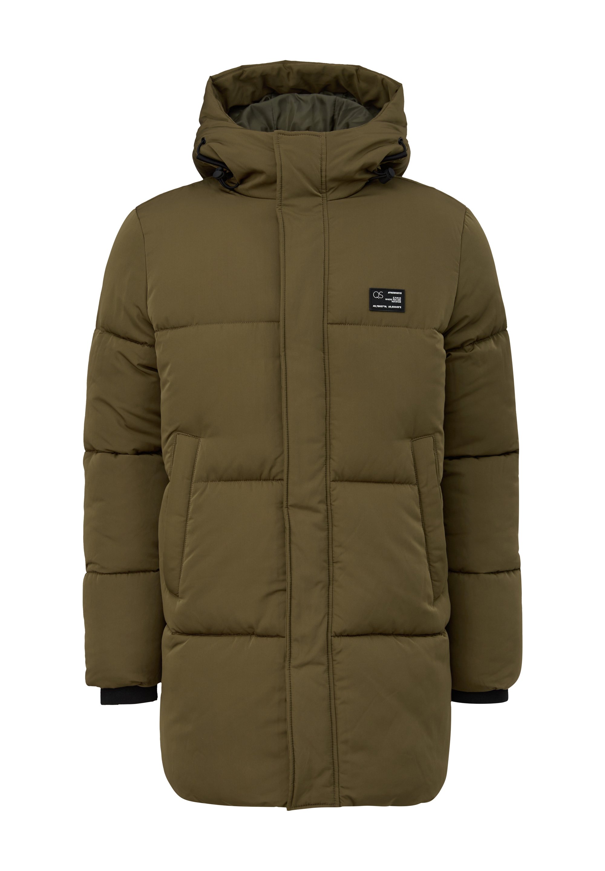 Quilted Coat Parka Oliv Damen S Oliver Oliver Brown Tweed Coat