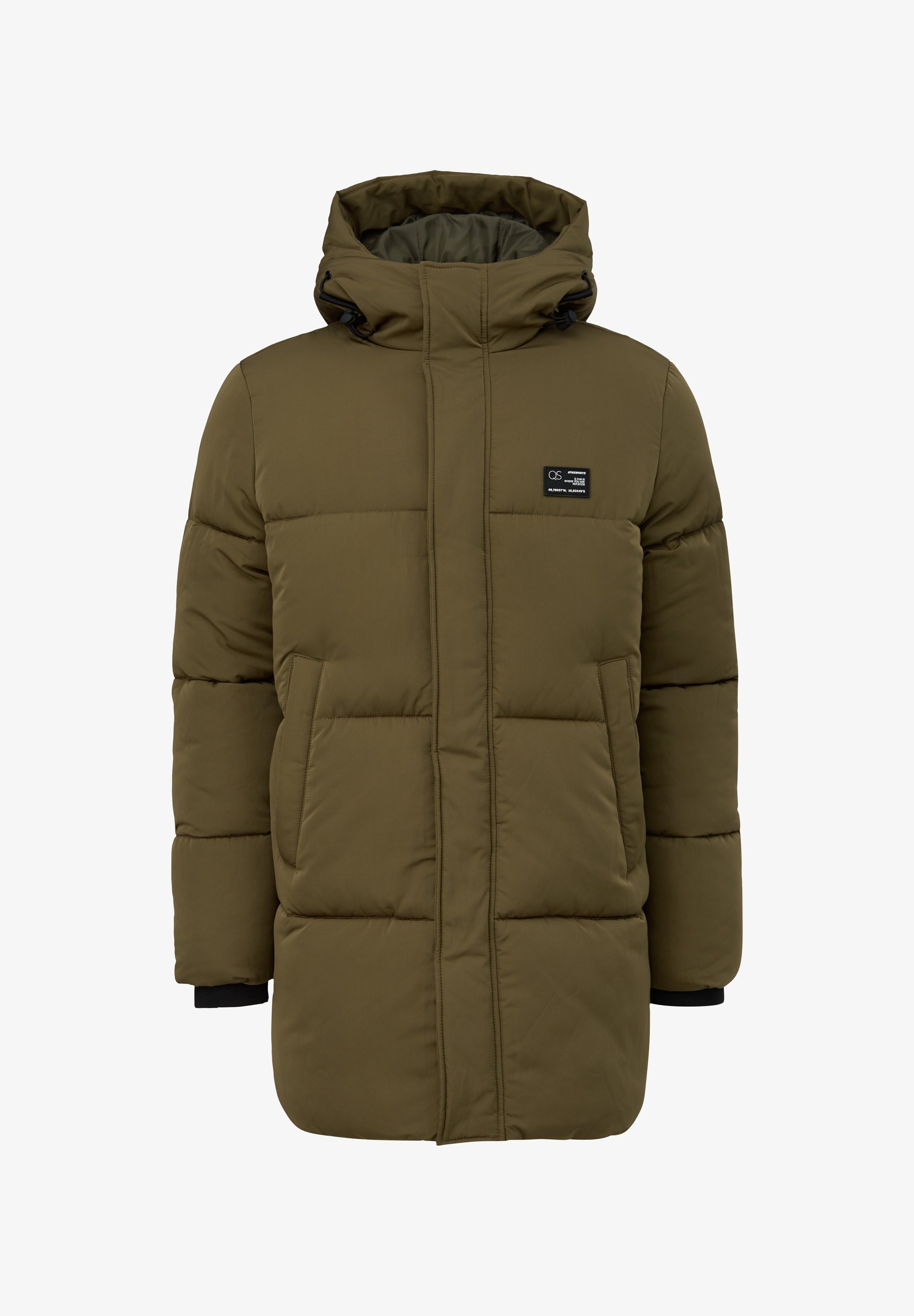 Quilted Coat Parka Oliv Damen S Oliver Oliver Brown Tweed Coat