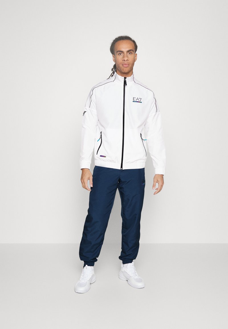 EA7 Emporio Armani TENNIS PRO TSUIT Tracksuit white/blue/white