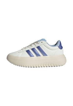GRAND COURT PLATFORM  - Baskets basses - off white   blue spark met white