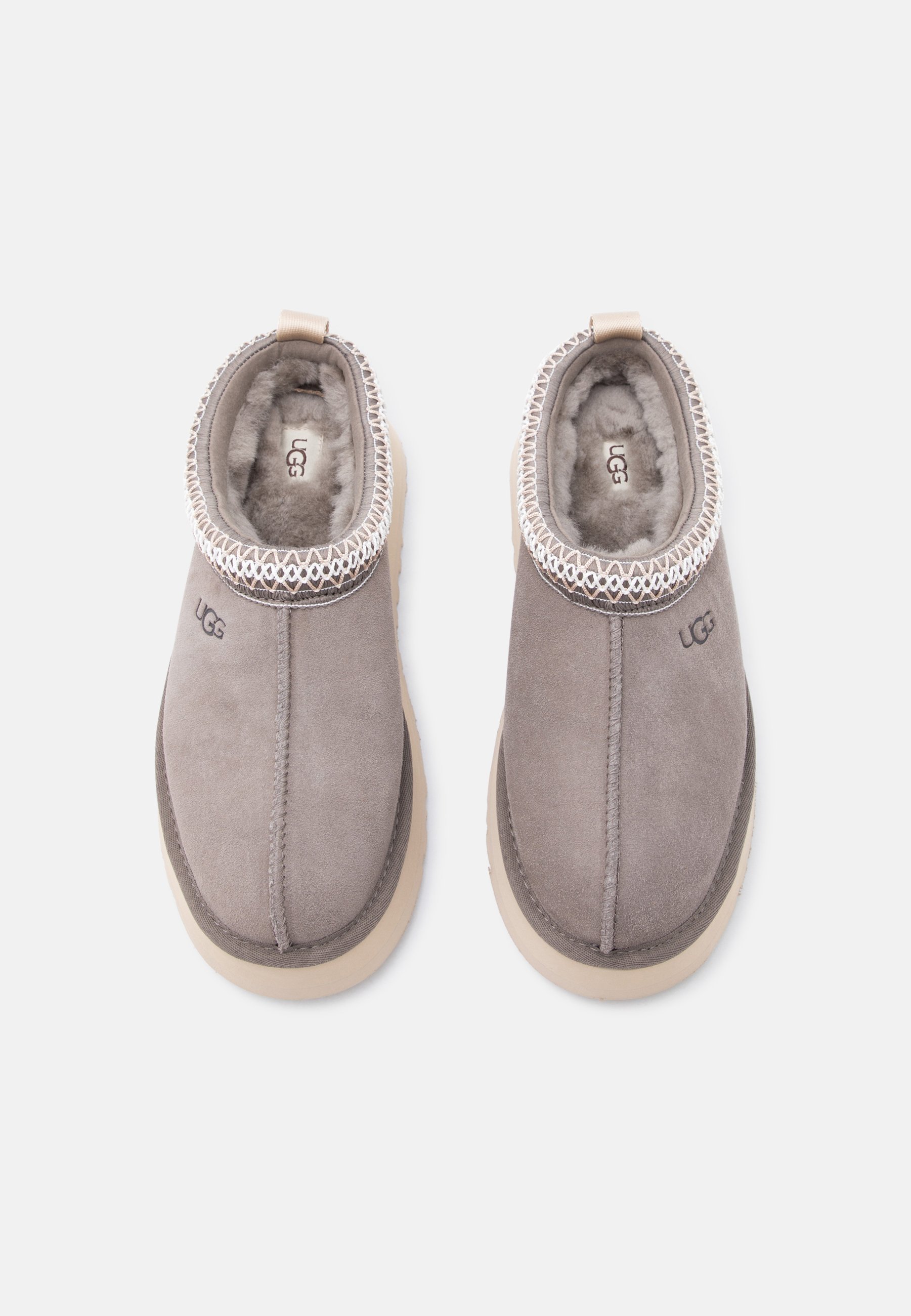 UGG CLASSIC MINI DIPPER - Platform ankle boots - smoke plume/dark