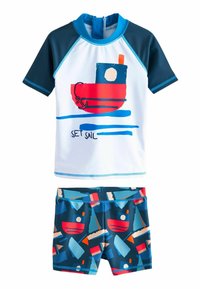 Next - SUNSAFE SET - REGULAR FIT - Shorts - navy boat Miniatyrbild 1