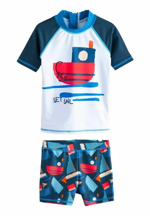 SUNSAFE SET - REGULAR FIT - Träningsbyxor - navy boat