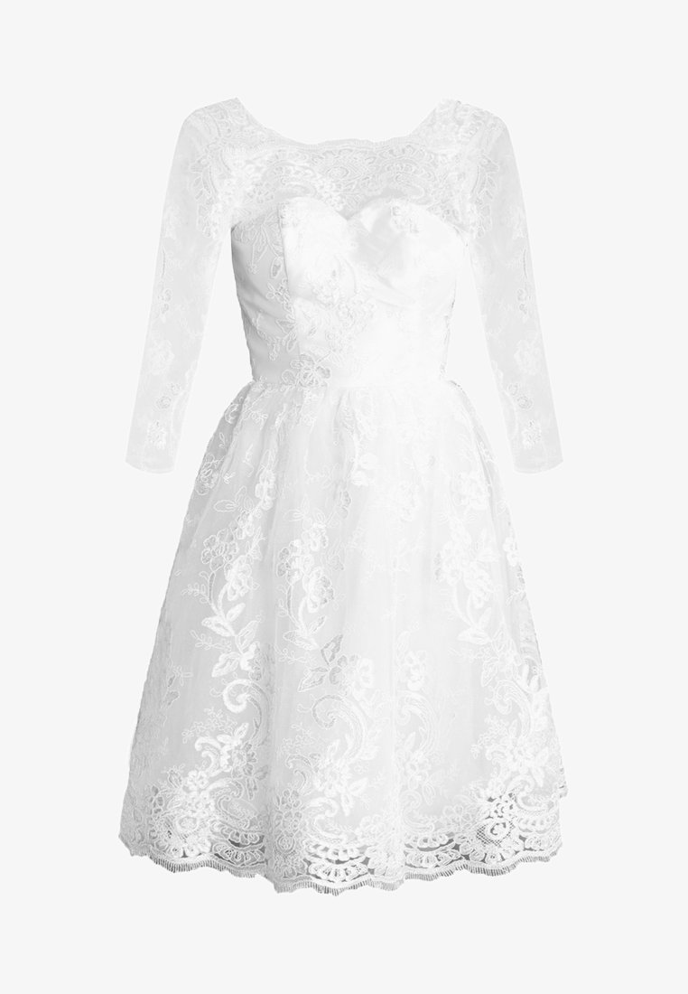 Chi Chi London Cocktail dress / Party dress - white - (Pre-owned) - Zalando Chi Chi London Cocktail dress / Party dress - white - (Pre-owned) - Zalando