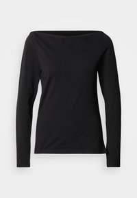 ONLKISS BOATNECK - Tops ar garām piedurknēm - black